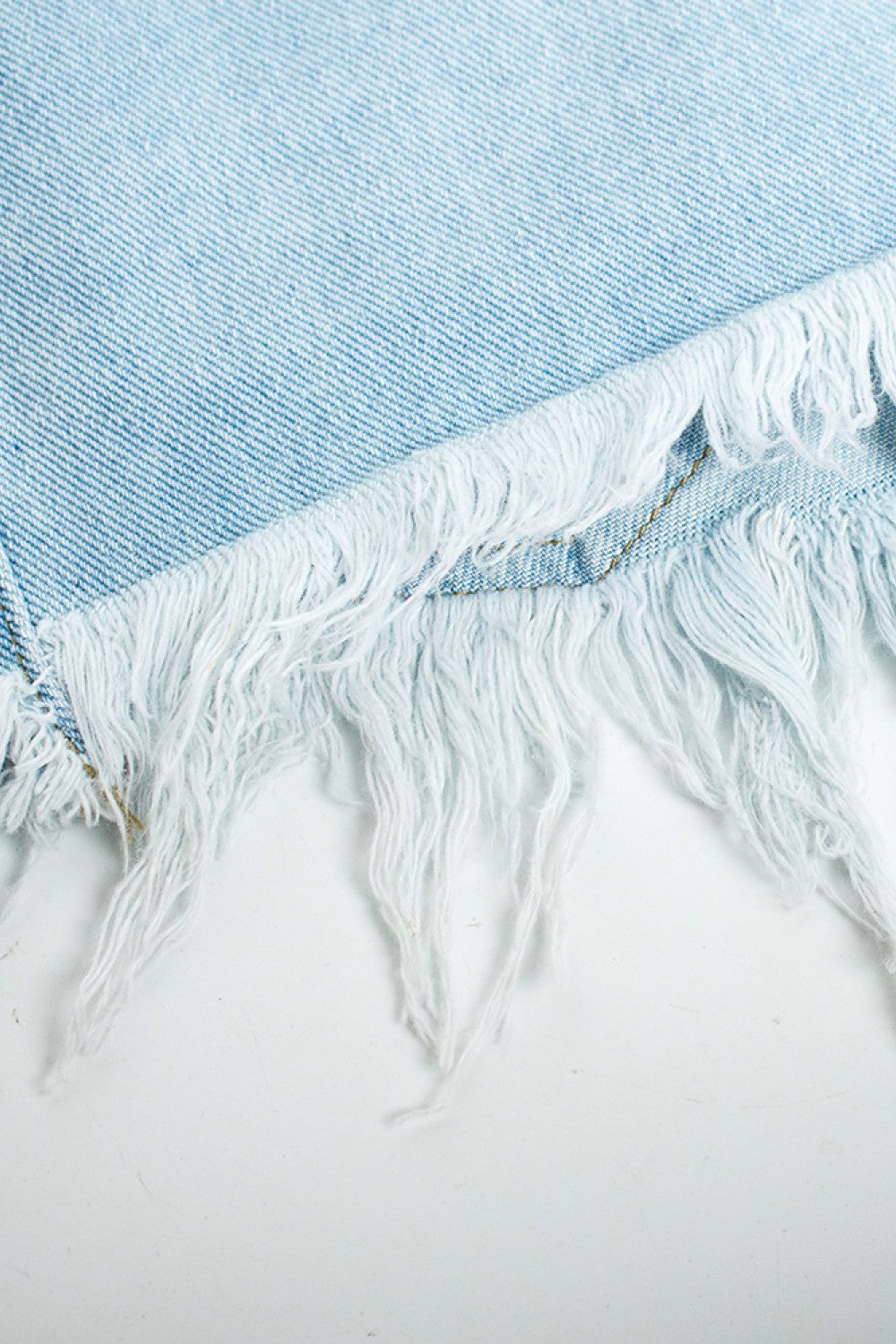 Frayed Denim Shorts