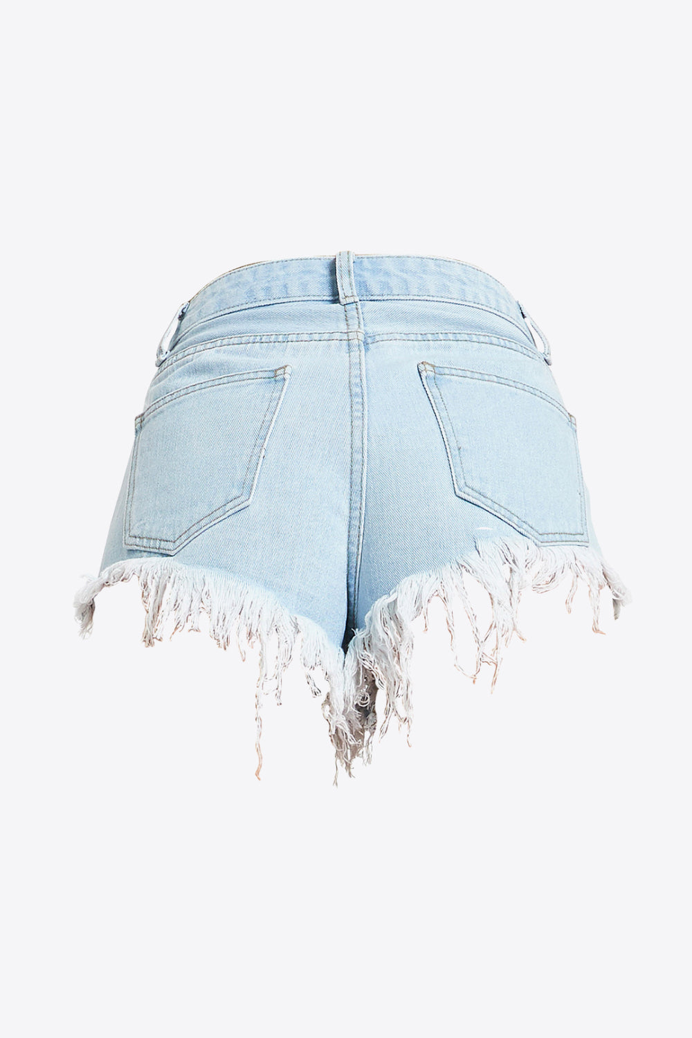 Frayed Denim Shorts